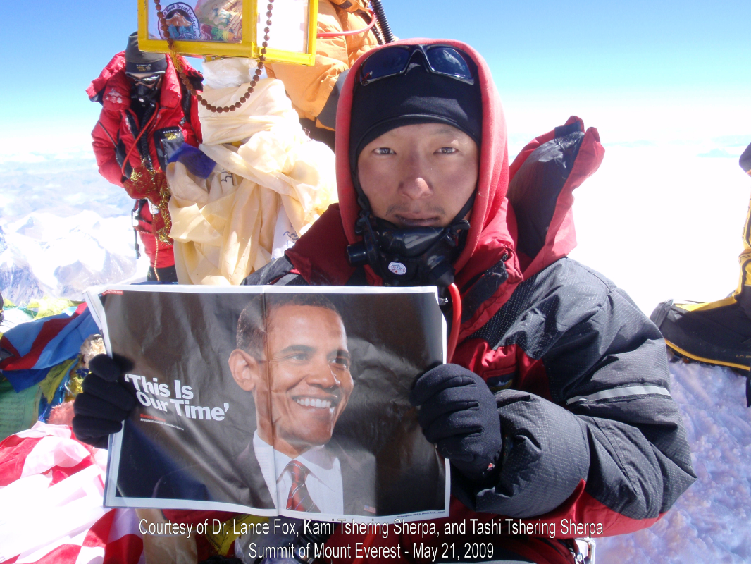 Obama summit photo with title